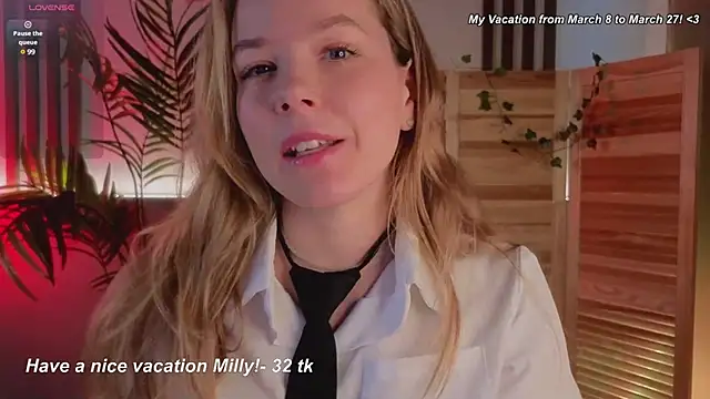 milly shy online show from March 7, 2025, 8:23 am