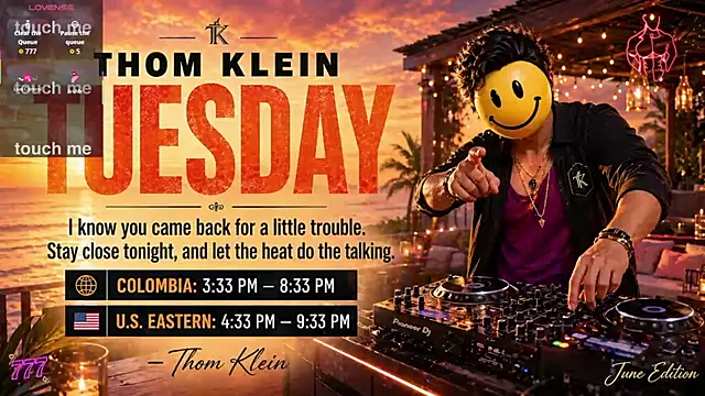 thomklein online show from July 14, 2026, 8:37 pm