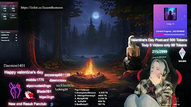 Snapshot of Lisaonthemoon chatting on February 16, 2025, 4:53 pm Lisaonthemoon online show from February 16, 2025, 4:53 pm