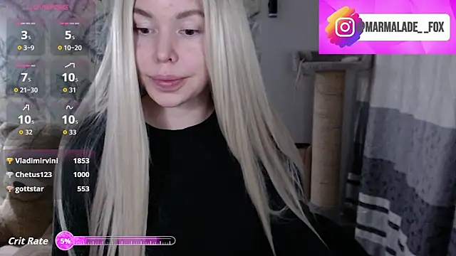 Marmalade Fox online show from March 10, 2026, 12:09 pm