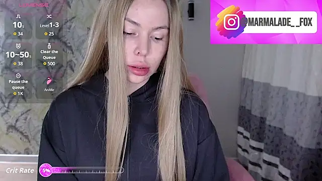 Marmalade Fox online show from April 9, 2026, 5:08 pm