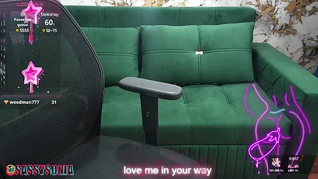 Snapshot of sassysonia chatting on February 26, 2025, 9:44 am sassysonia online show from February 26, 2025, 9:44 am