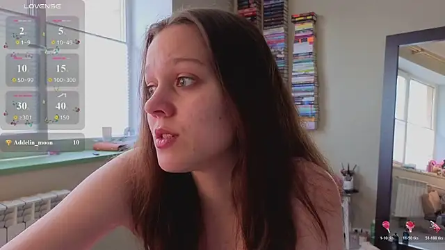 Addelin Moon online show from June 15, 2026, 2:50 pm