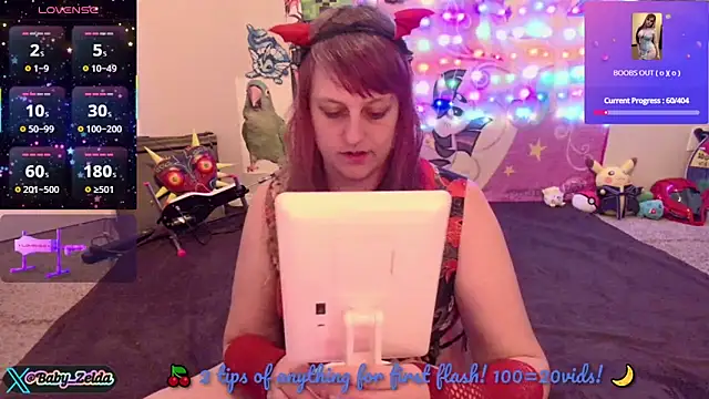 BabyZelda online show from January 17, 2026, 4:49 am