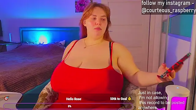 Snapshot of courteous_raspberrry chatting on January 25, 2025, 6:45 am courteous raspberrry online show from January 25, 2025, 6:45 am