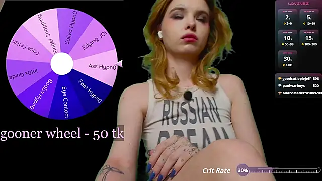 MisssLola online show from April 19, 2026, 6:10 pm