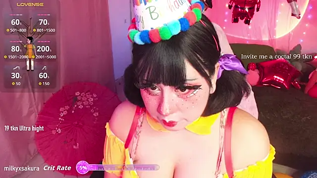 Snapshot of MilkyXSakura chatting on February 8, 2026, 1:14 am MilkyXSakura online show from February 8, 2026, 1:14 am