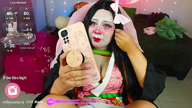 MilkyXSakura online show from November 15, 2025, 2:48 am