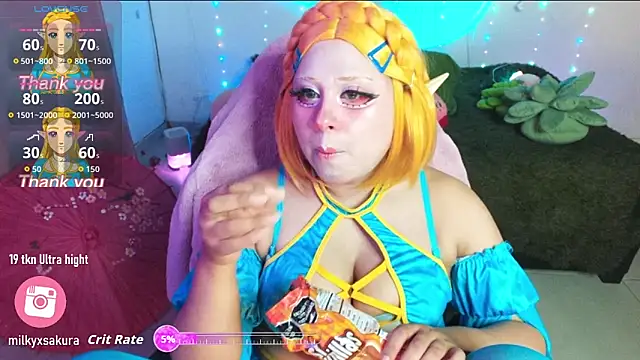 Snapshot of MilkyXSakura chatting on January 18, 2026, 10:57 pm MilkyXSakura online show from January 18, 2026, 10:57 pm