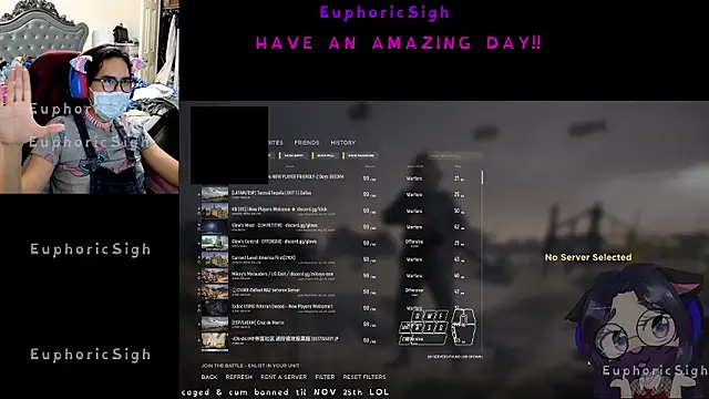 EuphoricSigh online show from July 28, 2026, 3:14 am