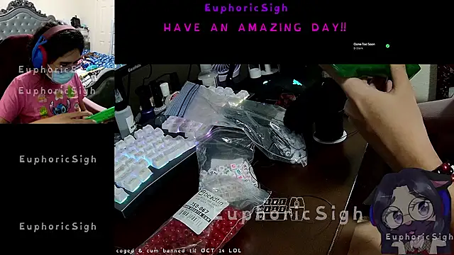 EuphoricSigh online show from July 9, 2026, 7:31 am