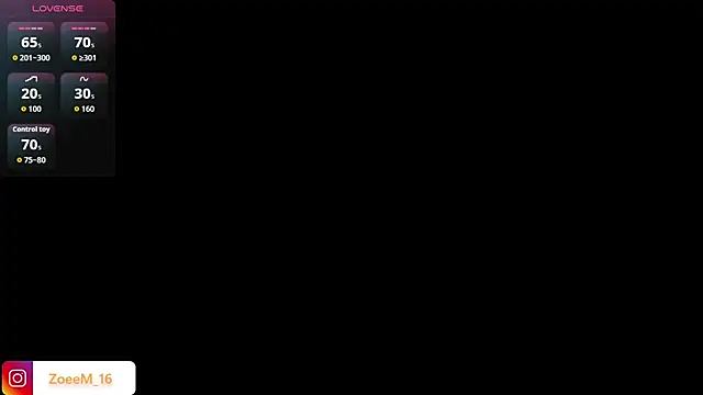 Zoe1 2 online show from March 31, 2026, 8:00 pm