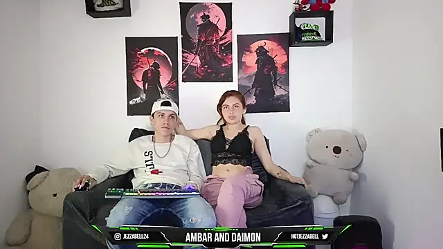 Ambar and daimon  online show from February 3, 2025, 4:46 am