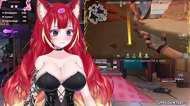 Snapshot of LewdKira_VT chatting on March 18, 2025, 10:17 am LewdKira VT online show from March 18, 2025, 10:17 am