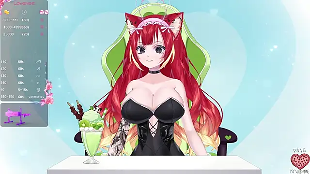 Snapshot of LewdKira_VT chatting on February 14, 2025, 6:45 am LewdKira VT online show from February 14, 2025, 6:45 am