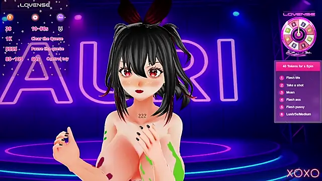 Auri Hikaru online show from October 11, 2025, 8:21 pm