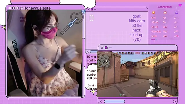 HoneyyCeleste online show from July 13, 2026, 6:18 pm