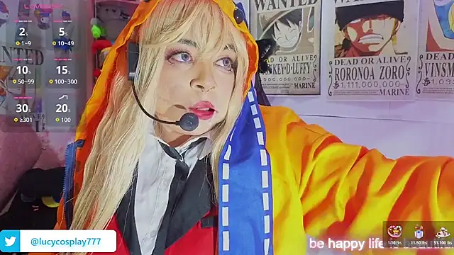 Lucycosplay777 online show from May 27, 2026, 3:36 am