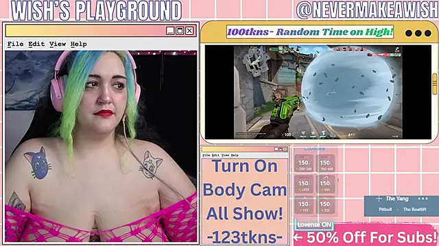 Snapshot of nevermakeawish chatting on February 19, 2026, 5:26 am nevermakeawish online show from February 19, 2026, 5:26 am