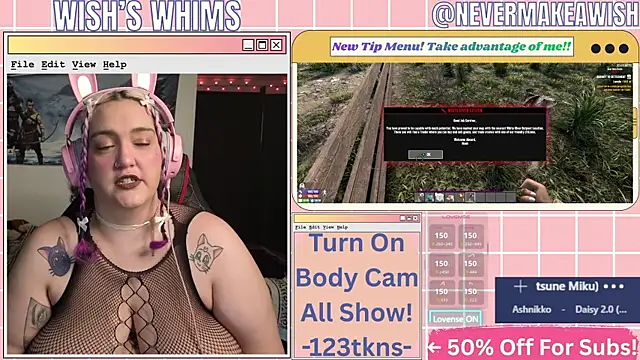 nevermakeawish online show from July 9, 2026, 9:32 am