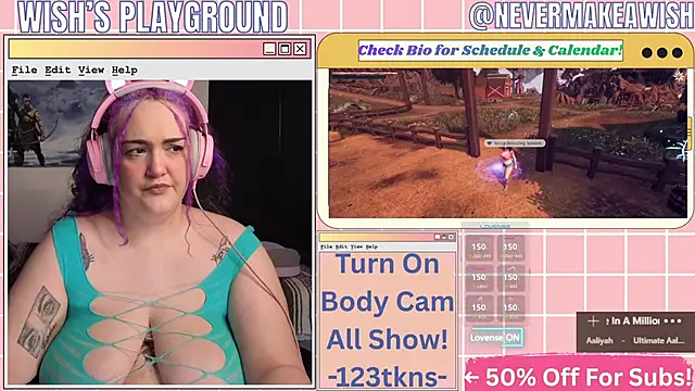 nevermakeawish online show from April 17, 2026, 9:45 am