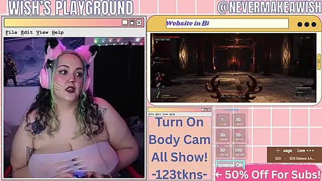 Snapshot of nevermakeawish chatting on February 25, 2026, 4:34 am nevermakeawish online show from February 25, 2026, 4:34 am