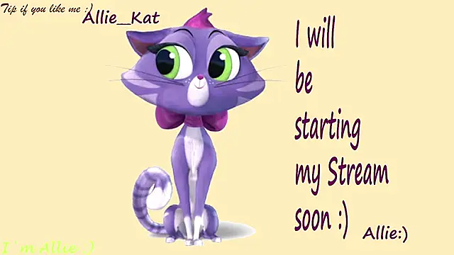 Allie Kat online show from July 3, 2026, 2:34 pm