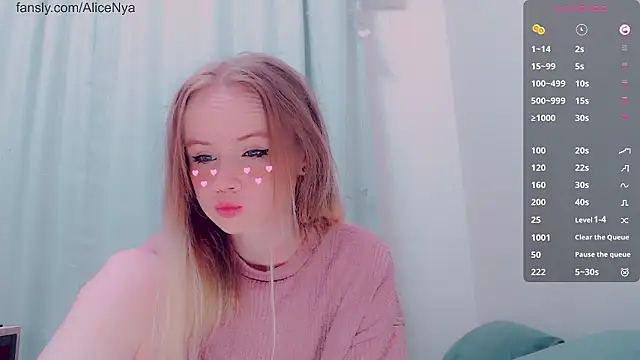 AliceNya cute online show from February 19, 2026, 5:26 am