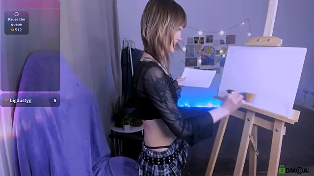 Snapshot of Mel_the_drawer chatting on March 3, 2026, 12:56 pm Mel the drawer online show from March 3, 2026, 12:56 pm