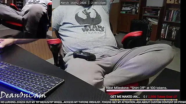 DeanonCam online show from March 16, 2026, 7:05 pm