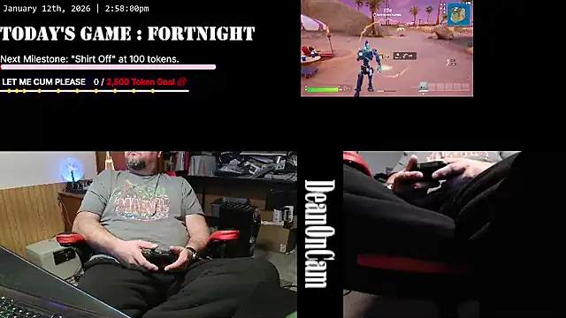 DeanonCam online show from January 12, 2026, 8:58 pm