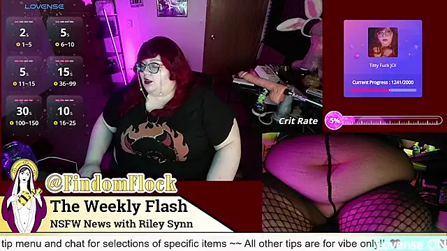RileySynn online show from August 8, 2026, 3:35 am