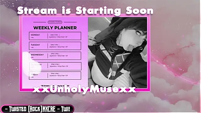 xxunholymusexx online show from July 14, 2026, 9:10 pm