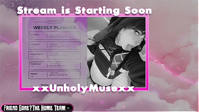 xxunholymusexx online show from July 21, 2026, 9:05 pm