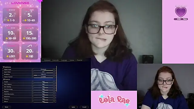 lolarae xx online show from May 27, 2026, 10:17 pm