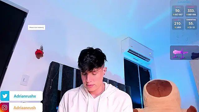 AdrianRushx online show from July 1, 2026, 3:07 am