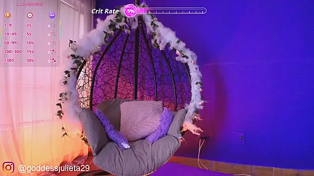 GoddessJulieta  online show from August 1, 2026, 7:12 pm