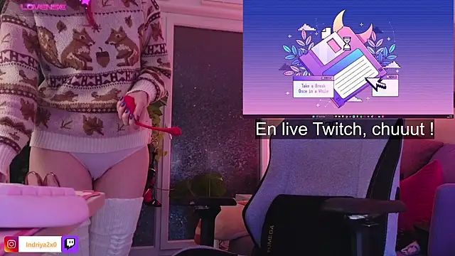 Snapshot of Indriya2x0 chatting on February 24, 2026, 8:53 pm Indriya2x0 online show from February 24, 2026, 8:53 pm