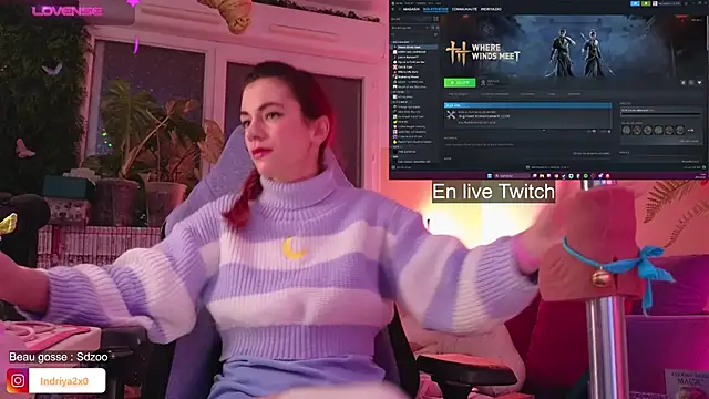 Snapshot of Indriya2x0 chatting on November 20, 2025, 8:09 pm Indriya2x0 online show from November 20, 2025, 8:09 pm