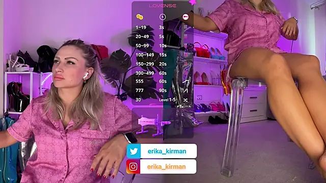 Erika Kirman online show from September 11, 2025, 3:56 pm