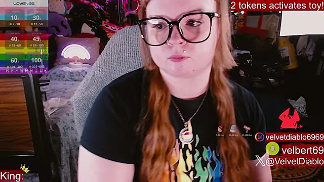 VelvetDiablo online show from July 1, 2026, 12:00 am