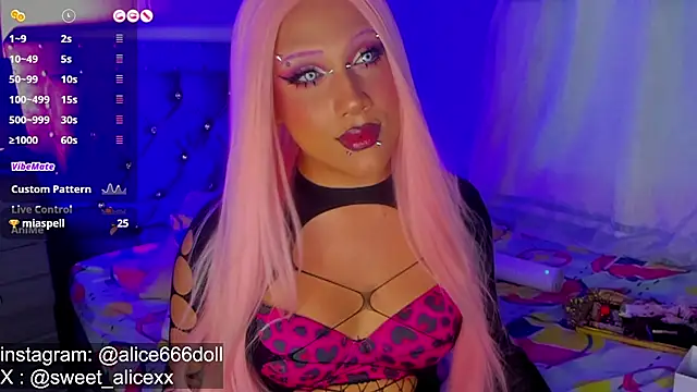SWEET ALICEXX online show from June 10, 2026, 4:19 pm
