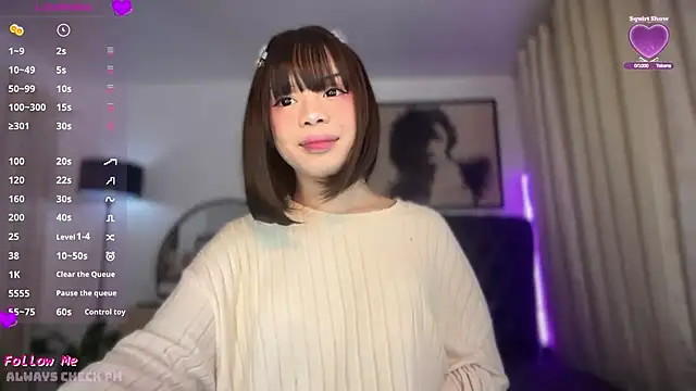 SweetCheska19 online show from June 26, 2026, 4:24 pm
