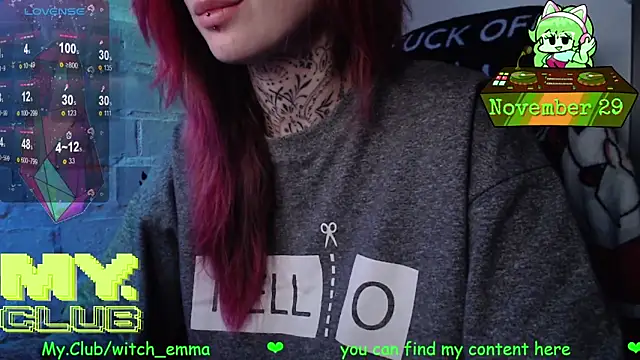 Witch Emma online show from November 29, 2025, 9:20 am