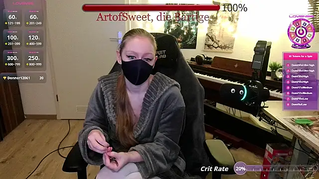 ArtofSweet online show from July 1, 2026, 7:03 pm