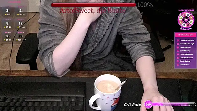 ArtofSweet online show from July 31, 2026, 8:06 pm