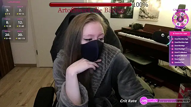 ArtofSweet online show from July 4, 2026, 7:18 pm