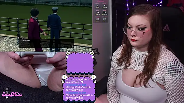 Snapshot of evamila chatting on March 12, 2026, 1:33 am evamila online show from March 12, 2026, 1:33 am