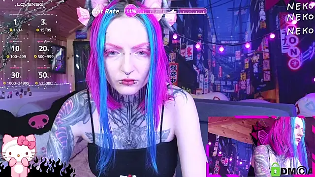 Snapshot of NekoCyber chatting on June 14, 2026, 5:19 am NekoCyber online show from June 14, 2026, 5:19 am