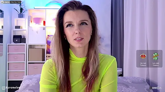 Karamelsw  online show from October 26, 2025, 10:10 pm